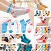 5 juft Bolalar Moda Sport Paypoqlari Nafas oluvchi Paxta Bolalar Paypoqlari Chaqaloq Go'dak Yaxshi To'r Paypoq