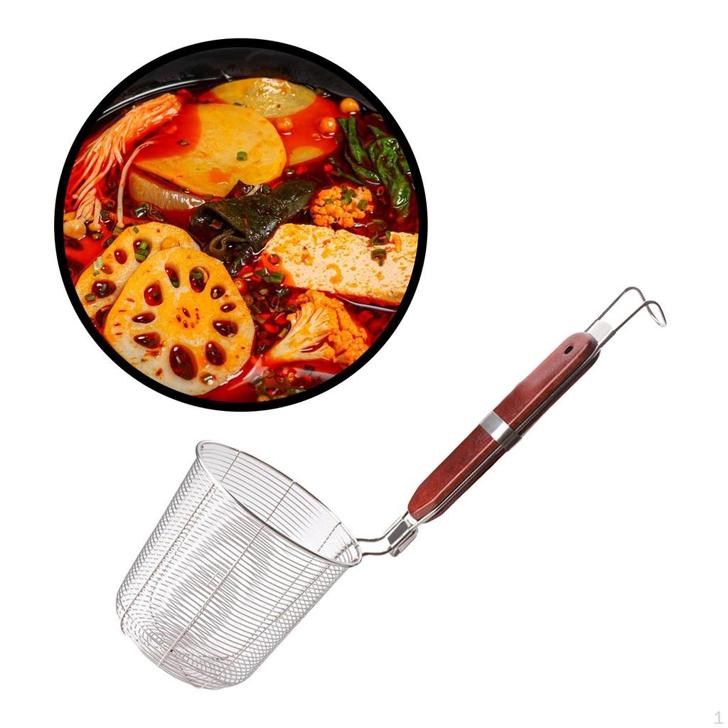 Noodles Colander Food Pasta Boil Basket Sifter Kitchen Utensil Deep Fry