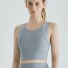 Shockproof Breathable Back Fitness Top With Bra Pads Sports Underwear For Women