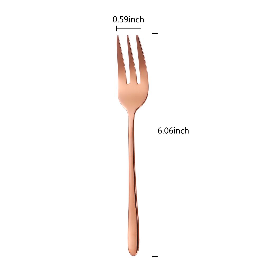 1/4/5/6 шт. Чайные вилки Вилка для фруктов Набор столовых приборов из нержавеющей стали Золотая вилка для торта Закуска Салат Столовые приборы Кухонная утварь