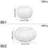 10 шт. белые пенопластовые тыквы, модели из пенополистирола, искусственная тыква, сделай сам, ручная работа, детский подарок, украшение на Хэллоуин, реквизит