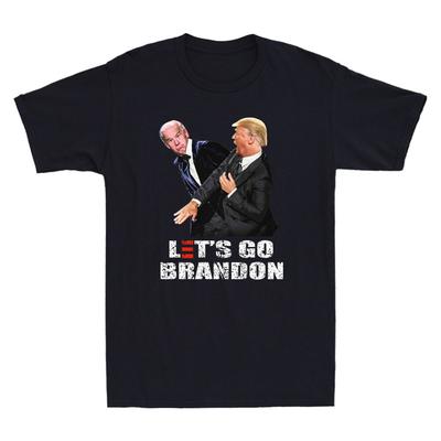 Let's Go Brandon Забавная Политическая Фраза Мем Новинка Мужская Футболка с Коротким Рукавом Унисекс Футболка