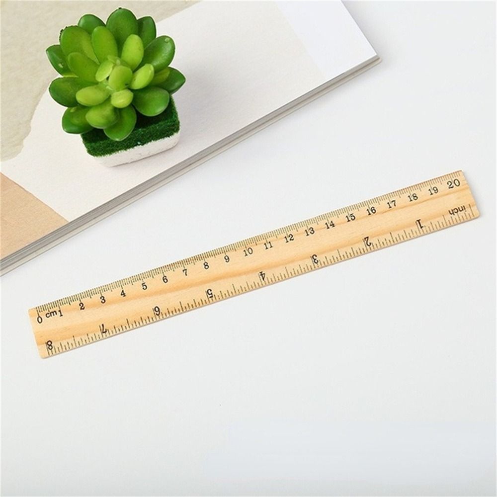Supplies Stationery Teacher Student 15/20/30cm Straight Rulers Wooden Rulers Drawing Rulers Rulers