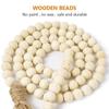 DIY Ornament Home Decor Farmhouse Tassels String Wall Hanging Wood Bead Garland With Jute Rustic
