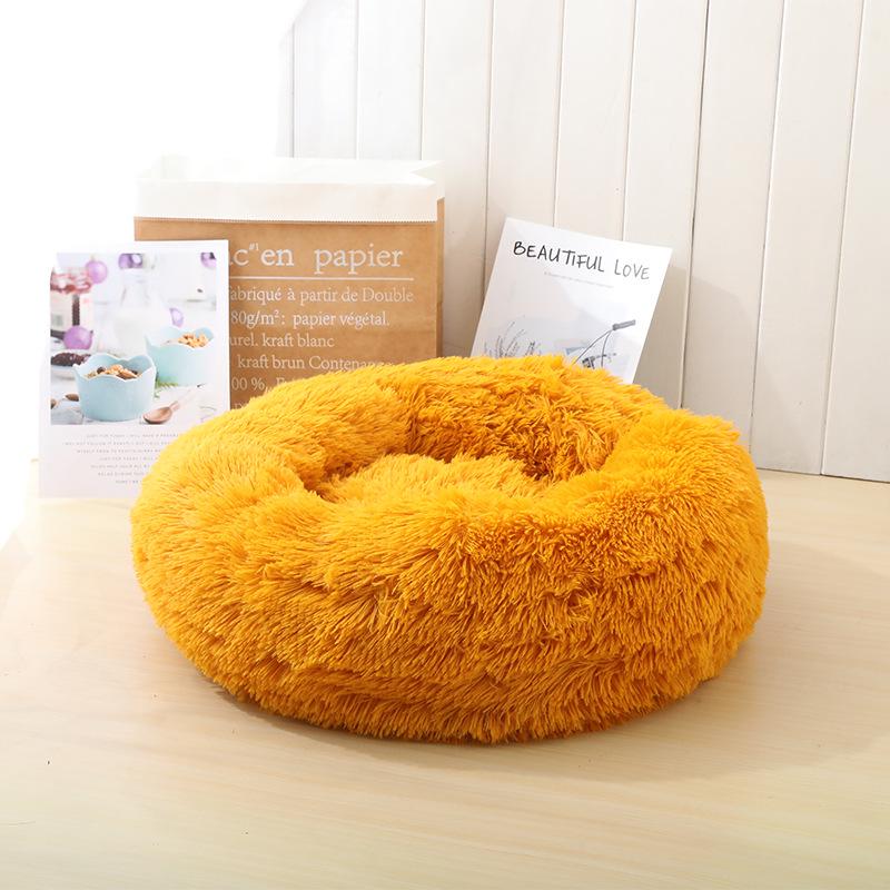 Doghouse Detachable Round Plush Pet Litter Cat Litter Warm Pet Supplies Dog Bed Pet Bed Pet Mat