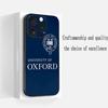Чехол для телефона с дизайном в стиле Оксфордского университета Для iPhone 17 16 e 15 14 13 12 Plus Mini Pro Max Мягкий черный Ударопрочный чехол