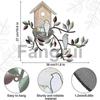 Metal Hanging Tree With Birdhouse Wall Art Outdoor Wall Decor C-Good