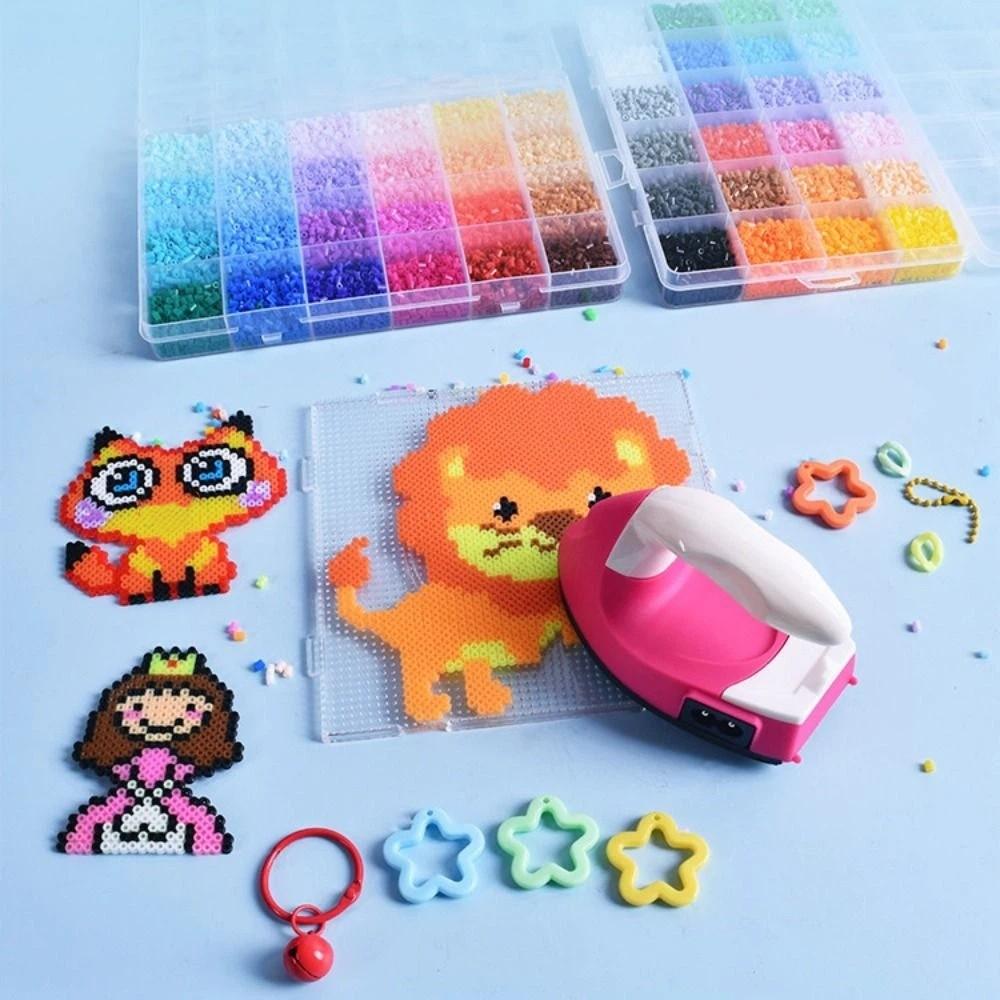 Набор для рукоделия «Сделай сам» из бобовых, листы для пегборда, термонаклейки с бусинами, обучающие игрушки