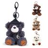 Cartoon Bear Keychain Plush Lovely Hats Bear Doll Cute Animal Pendant Grab Machine Hang Bag Daily Accessories
