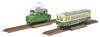 Railway Collection Iron Collection Narrow Gauge 80 Akasaka Mine Employee Transport Train 1 Hohafu Set Diorama Supplies (Deki + 1) 2-Car