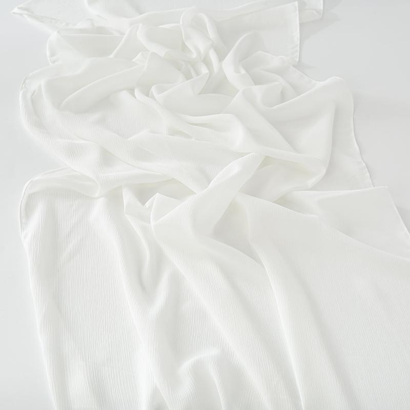 Little Crinkle Chiffon Hijab Good Stitching Solid Plain Scarf High Quality Premium Malaysian Women's Scarves Hijabs Long Shawl