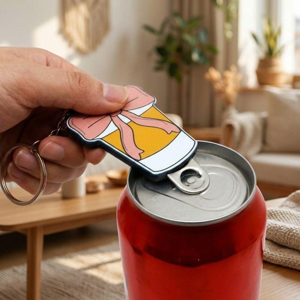 Non Slip Bow Keychain Bottle Opener Beautiful Practical Soda Can Opening Beer Kitchen Tool