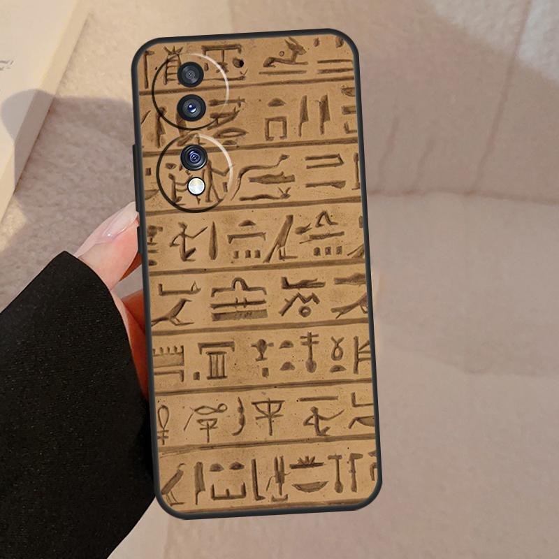 Египетские Иероглифы Для Honor Magic 8 Pro 6 5 7 Lite Чехол Для Honor 400 200 90 70 50 X8c X8b X9a X9b X9c X9d Win