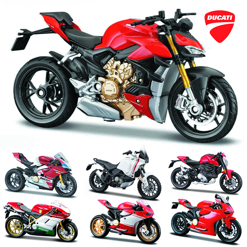 Maisto Ducati Super Naked V4 S 1:Модель мотоцикла из сплава, литая, масштаб 1:18, коллекционная, подарочная игрушка