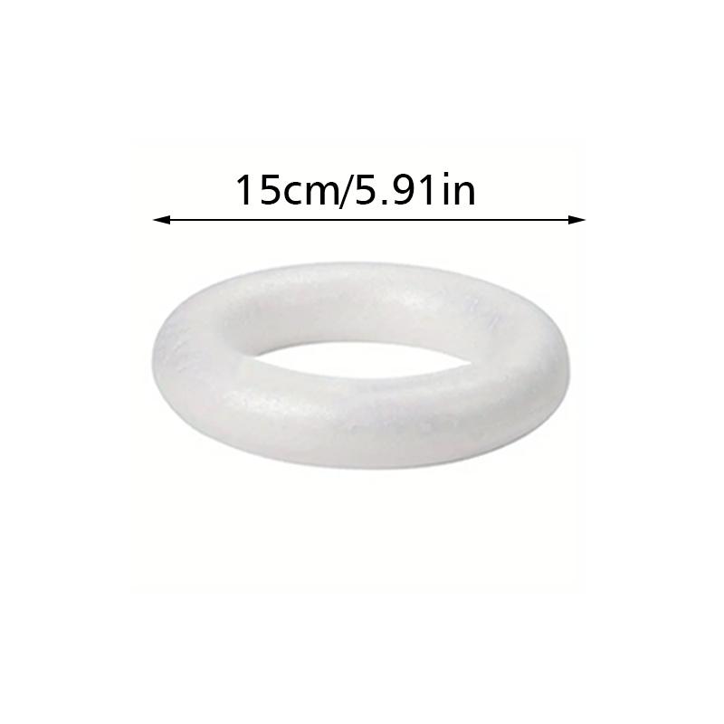 1PC DIY Model Wedding Party Decorations Polystyrene Foam Ring Festival DIY Supplies Round Ring ForDIY Crafts 5/7/8/10/12/15/20cm