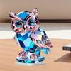 Owl Ornament,Home Decor,Modern Men Women Acrylic Accents,Boho Decoration for Bookshelf Indoor