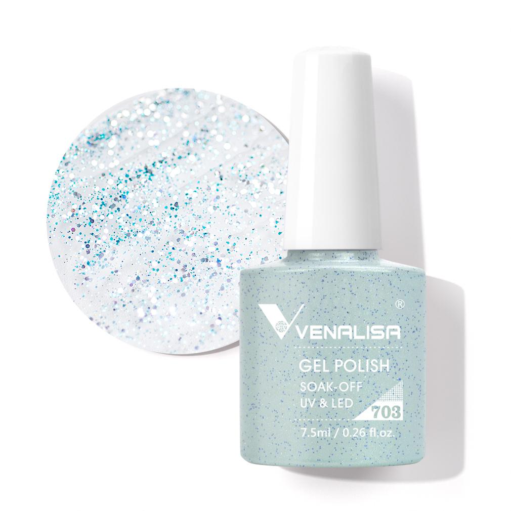 Venalisa 7,5 мл гель-лак для ногтей с блестками цветной гель-лак Soak Off UV LED 60 цветов на выбор