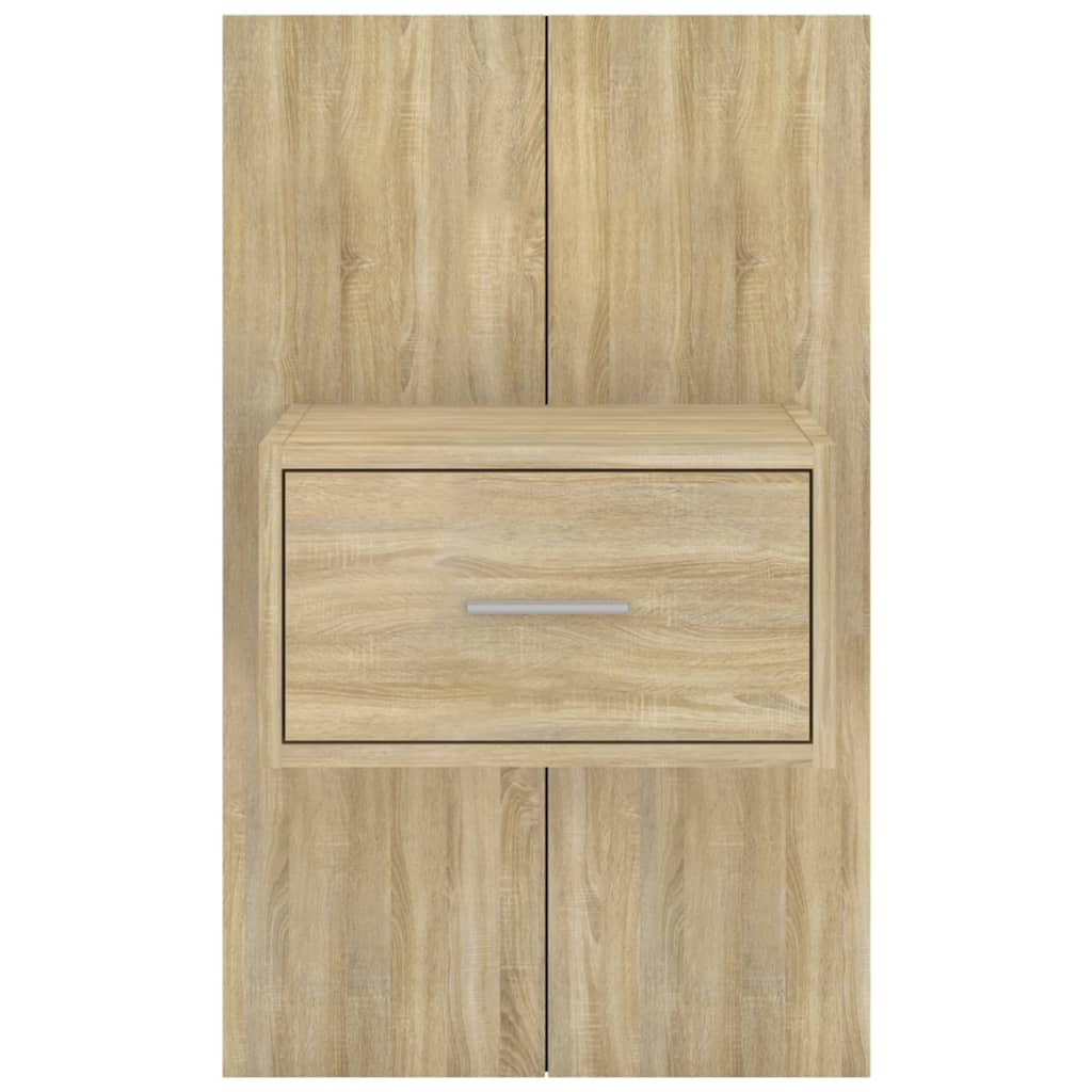 Wall Mounted Nightstand Sonoma Oak