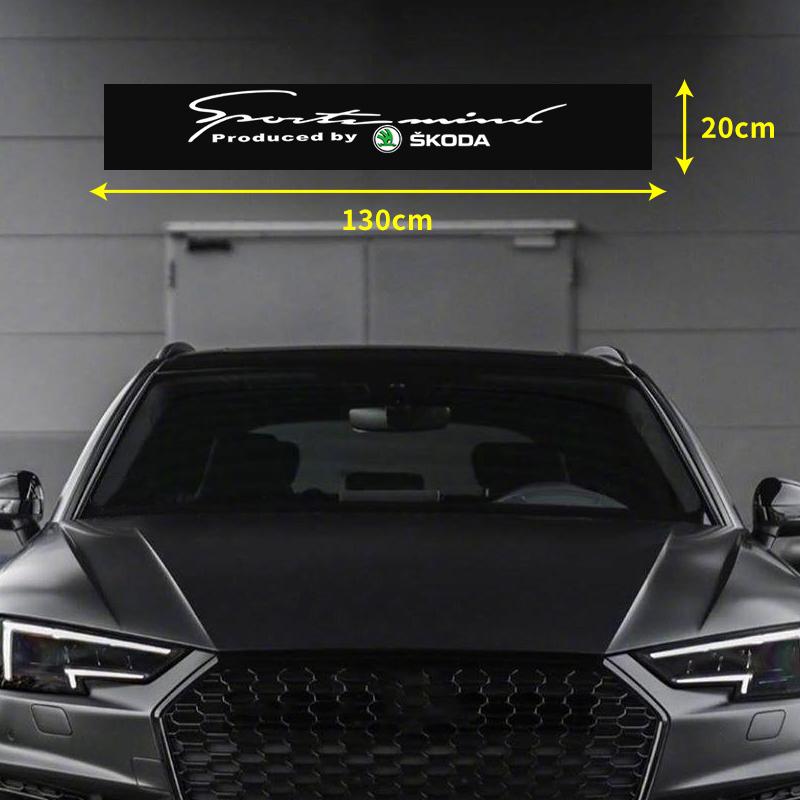 OMDP8 Автомобильная декоративная наклейка на лобовое стекло спереди и сзади для Skoda Octavia MK2 MK 2 3 A5 A7 A8 Fabia Karoq Superb Rapid Kamiq Scala