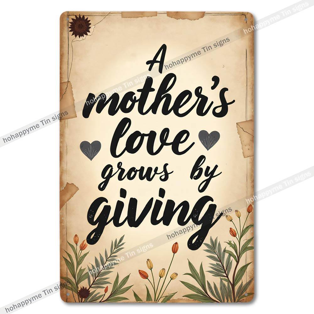 Retro Metal Tin Signs Man Cave Mom Karaoke Family Love Decor Wall Art Vintage Home Decoration