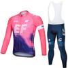 Team Version Tour De France Long-sleeved Cycling Suit Men's Spring and Autumn Breathable Road Bicycle Overalls