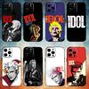 Чехол для телефона Singer B-Billy Idol для iPhone 17,16,15,14,13,12,11 Plus,Pro Max, Мягкий силиконовый черный чехол