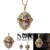 Unique Black Myth Wukong Cartoon Pendant Necklace Eye-catching Red Eye Design For Unisex Fashion