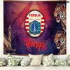 PERSIJA JAKARTA Wall Tapestry Aesthetic Wall Hanging Printed Fabric Blanket Decorative Tapestries for Bedroom Living Room Home Decor