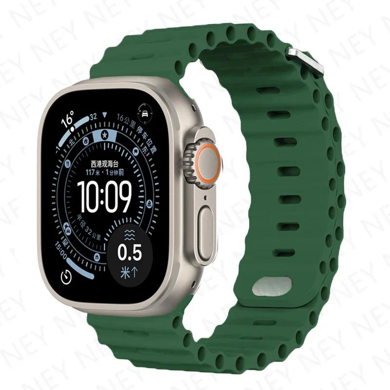 Straps for Apple Watch Band 44mm 40mm 45mm 49mm 41mm 42mm 46mm ocean bracelet correa iWatch series 7 6 3 se 8 Ultra 2 9 10 11