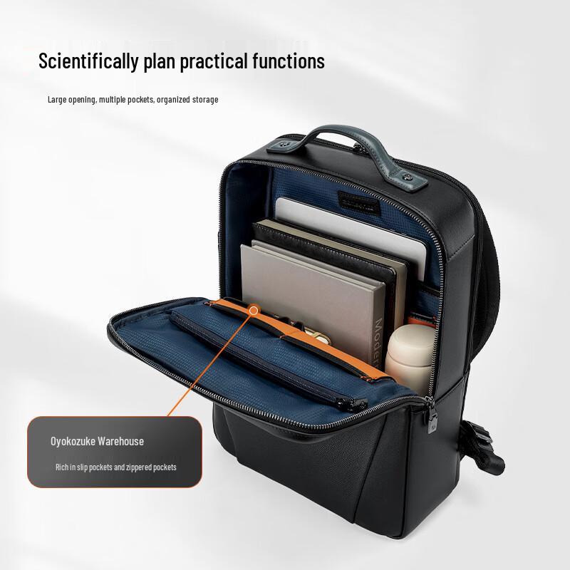 Мужской кожаный бизнес-рюкзак Samsonite 14 дюймов