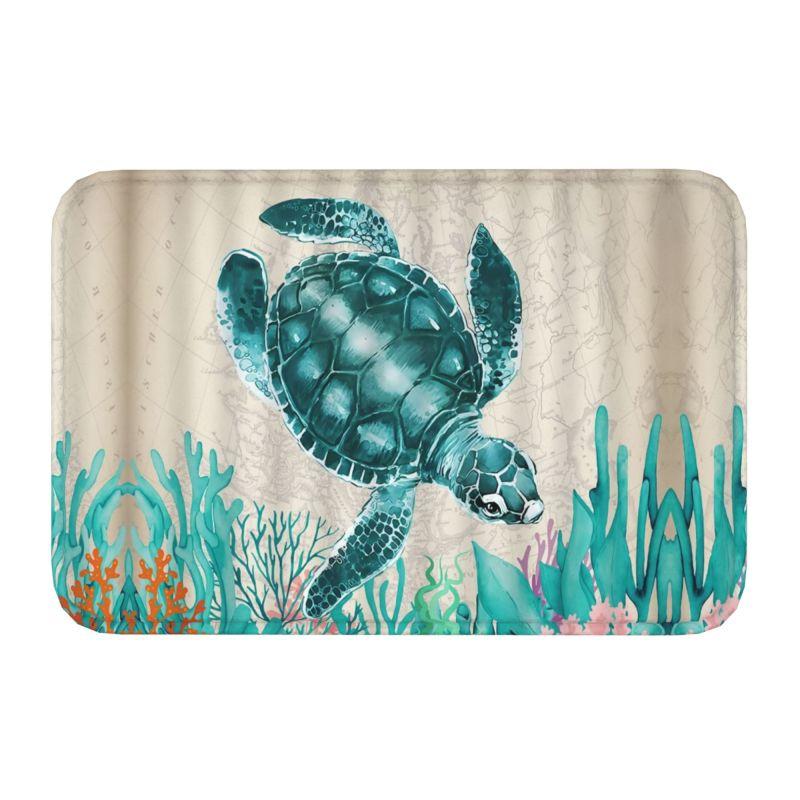 Ocean Sea Turtle Front Floor Door Entrance Mat Indoor Kitchen Bath Doormat Living Room Carpet Rug