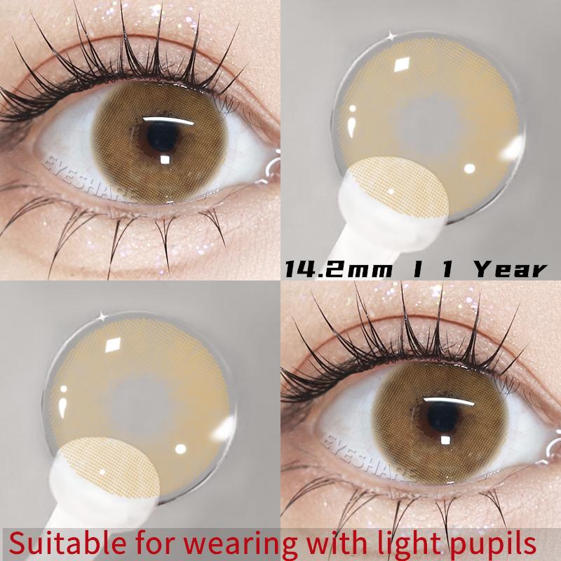 Eyeshare Контактные линзы естественного цвета для глаз, контактные линзы для макияжа, мягкие цветные контакты, 1 пара/2 шт., цветные линзы для глаз