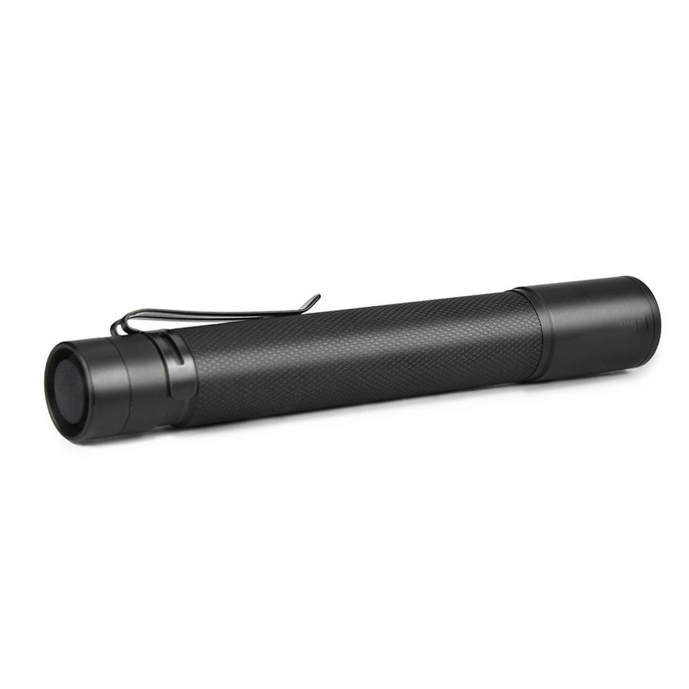 Mini Small Torch, Aluminum Alloy Telescopic Zoom Flashlight, 3 Lighting Modes Battery Torch, Clip On Pocket Size Torch For Power Cuts, Emergency