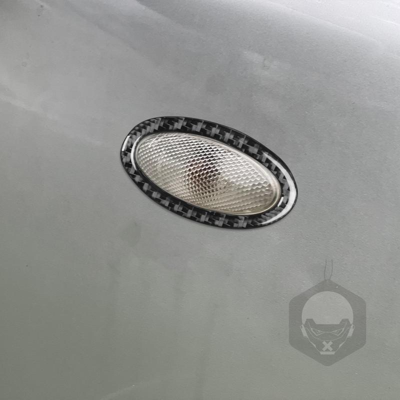 Carbon Fiber Car Accessories Turn Signal Decorative Modified Exterior Trim Cover Sticker For Toyota Corolla 2007 2008 2009-2013