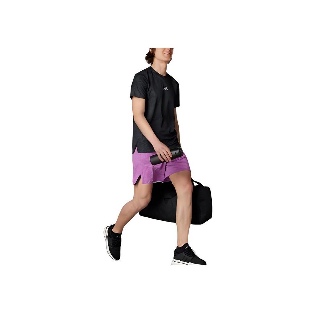 Adidas Heat.Rdy Hiit Удобная мягкая дышащая футболка с коротким рукавом Мужские топы Серый Черный IV6119