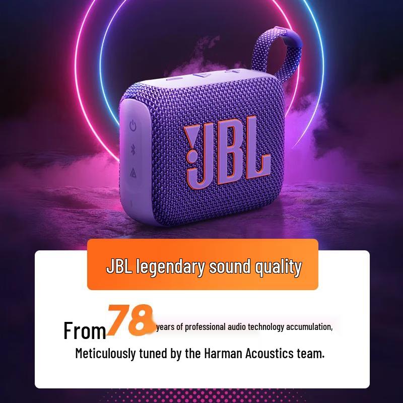 JBL Портативная Bluetooth-колонка GO4, штекер CN (адаптер в комплекте)