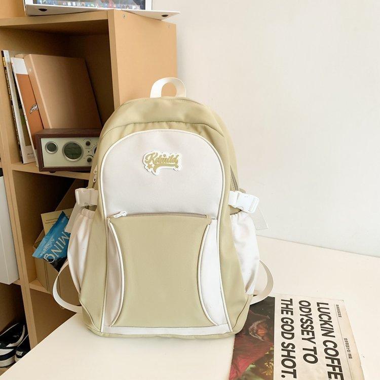 Женский рюкзак в спортивном стиле, школьный рюкзак, контрастный цвет, студенческий рюкзак