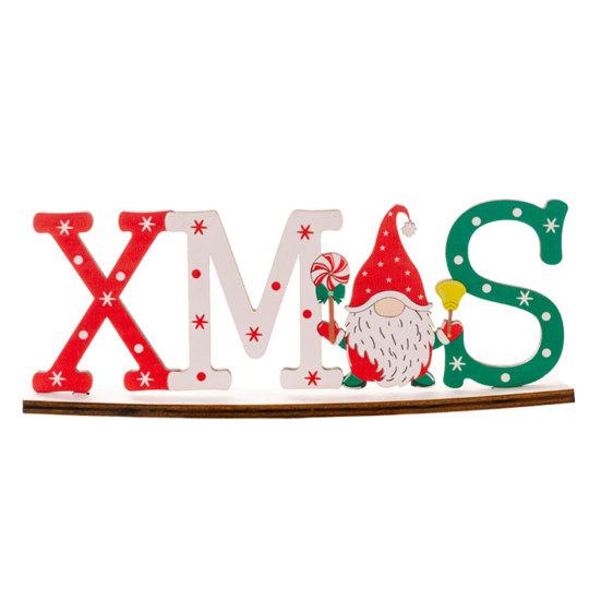 Christmas Wooden Table Decorations Santa Claus Snowman Wooden Table Top Decorations for Christmas Home Party