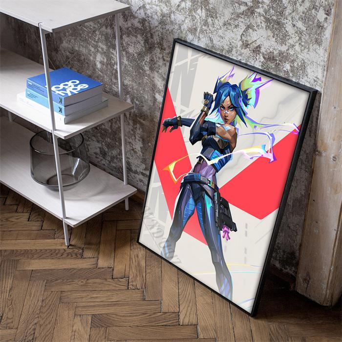 Классические видеоигры Valorant, персонажи аниме, фотографии для гостиной, домашний декор, холст, картина, печать, постеры, подарок