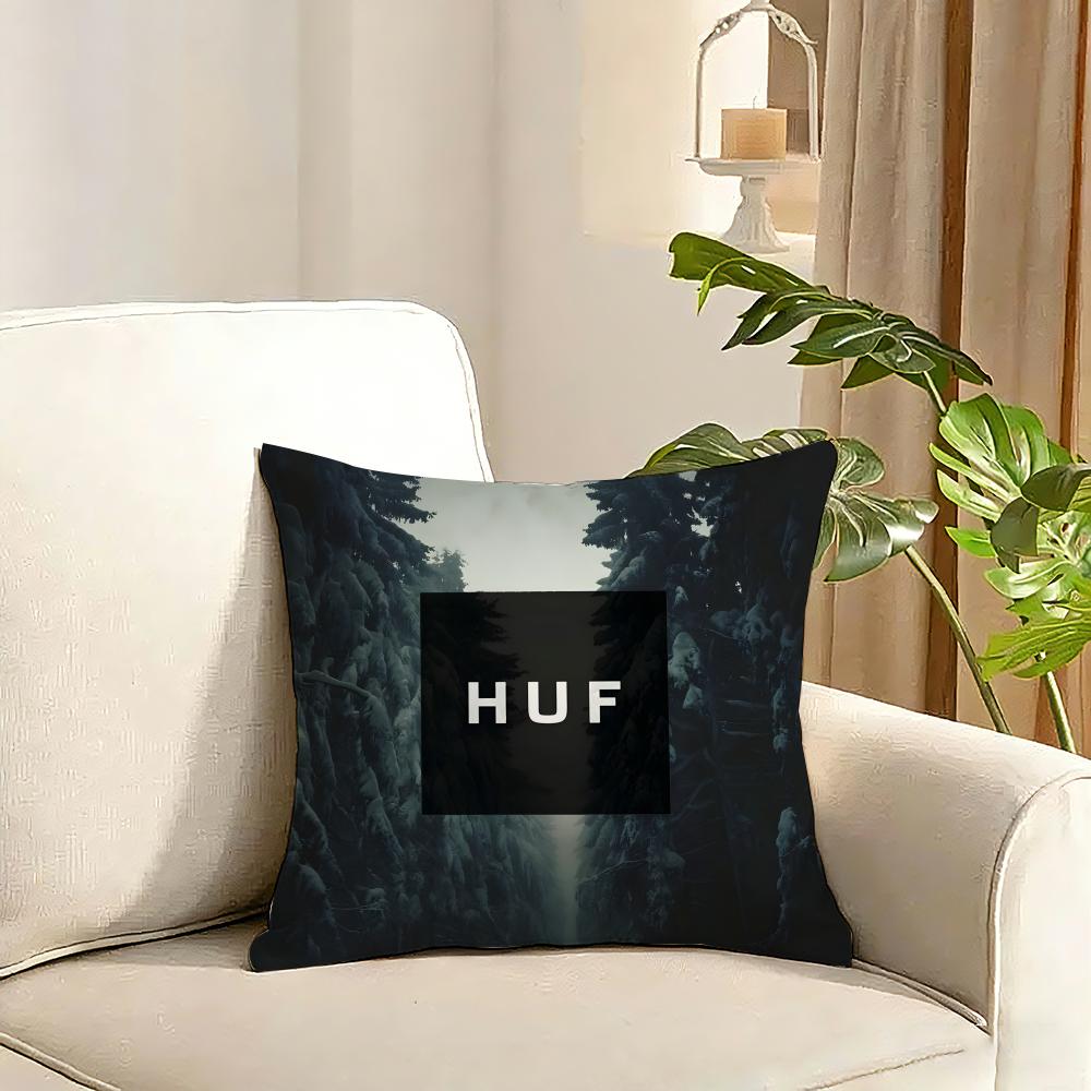 trend HHUF tide Cushion Cover Reversible Plush Pillow Cover Soft Fluffy Home Decor for Sofa Bedroom
