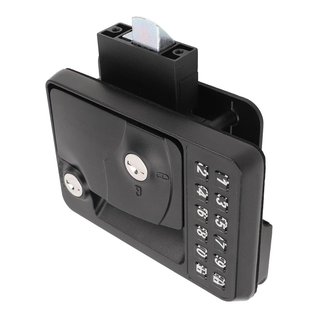 KIMISS RV Keyless Entry Keypad with 2 Remotes and Password Zinc Alloy for and Motorhomes Lock, Yachts, Trailers,