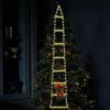 Climbing Santa Claus On Rope Ladder Festive Atmosphere Light for Farmhouse