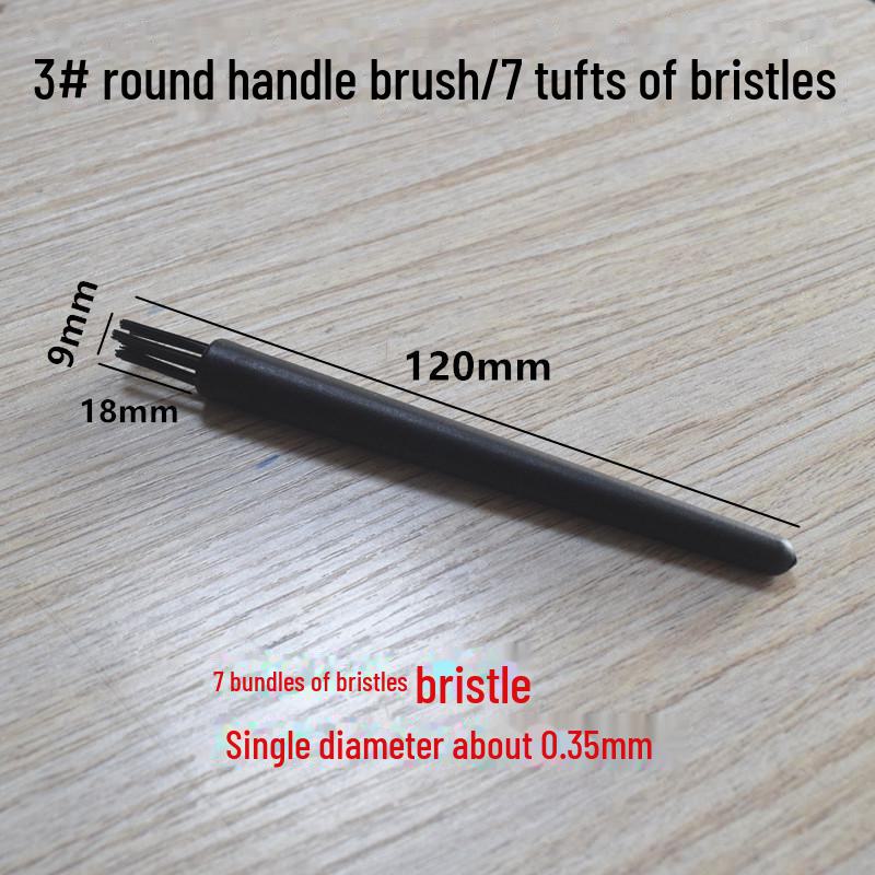 Набор антистатических щеток для очистки пыли с телефонов, компьютеров, клавиатур и печатных плат с круглой рукояткой