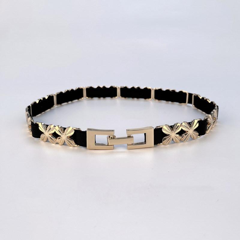 Тонкий пояс, облегающий талию, для женской моды, простое и универсальное украшение с аксессуарами для платья, юбка, лето, эластичный эластичный пояс, пояс-кушак