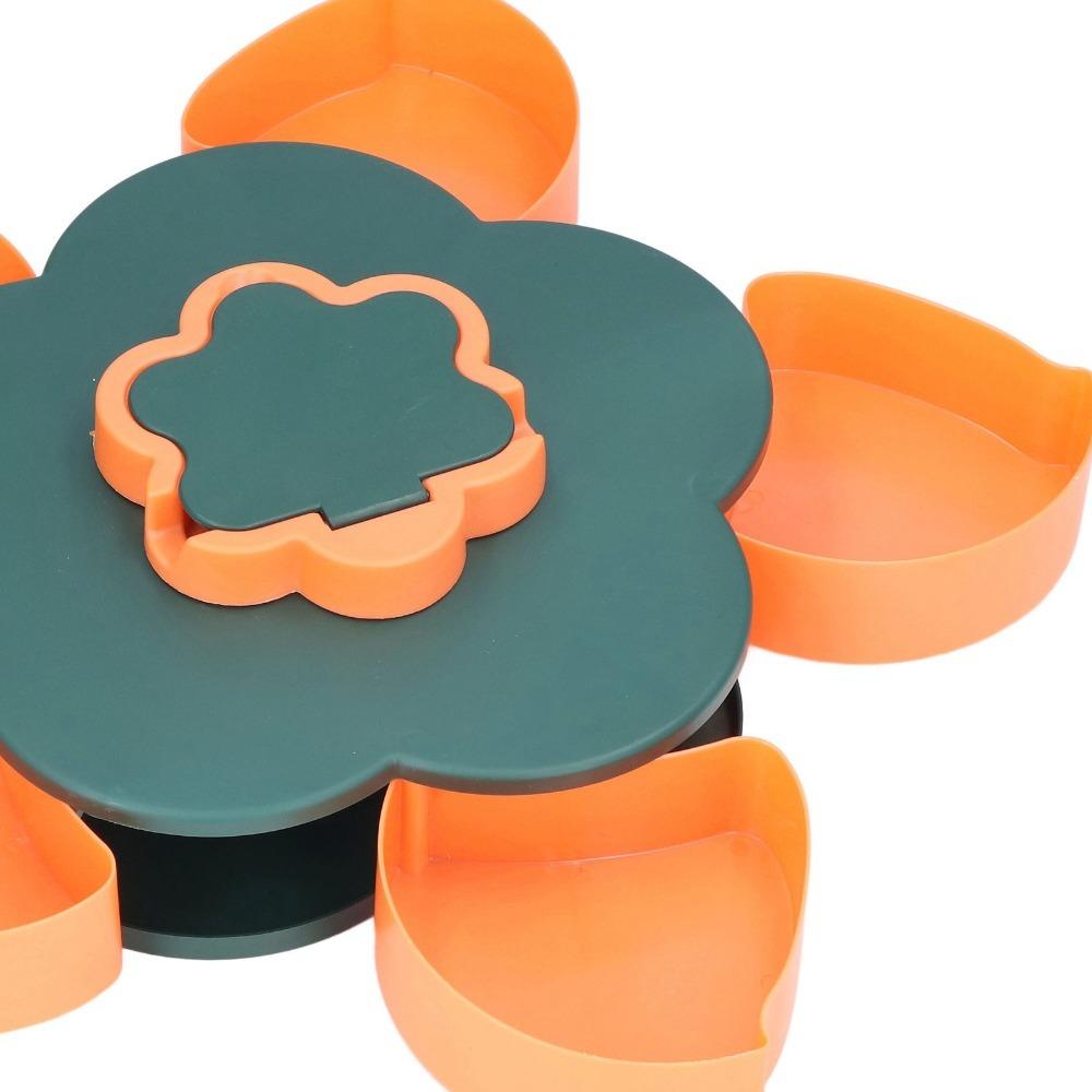 Multi-layer Candy Tray Flower Shape Dry Fruit Box Elegant Nut Plate Fruit Serving