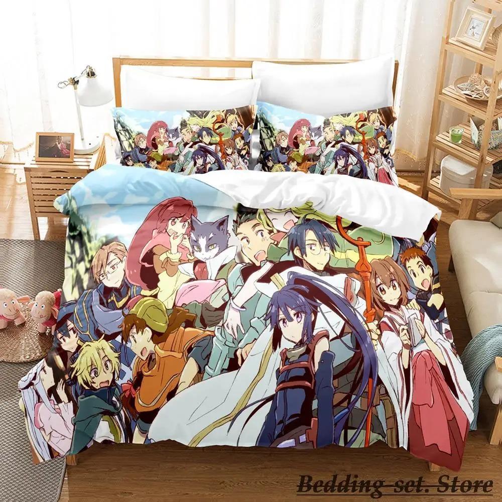 Постельное белье с принтом аниме Log Horizon Односпальное, Полуторное, Двуспальное, Евро, Кинг-сайз Пододеяльник для спальни взрослых и детей