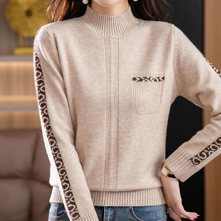 Модный шерстяной свитер, базовый кашемировый женский трикотаж, пуловер, водолазка с длинным рукавом, осенне-зимняя одежда, топы