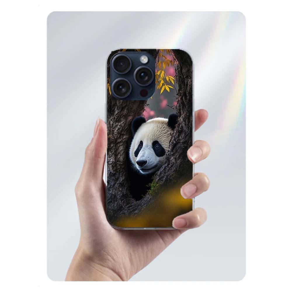 Panda Baby, Giant Panda Family Clear Phone Case For Iphone 17 Air 16 Pro Max 15 Pro 14 Plus 17E 16E 11 13 12 Mini Cover Cases Fu