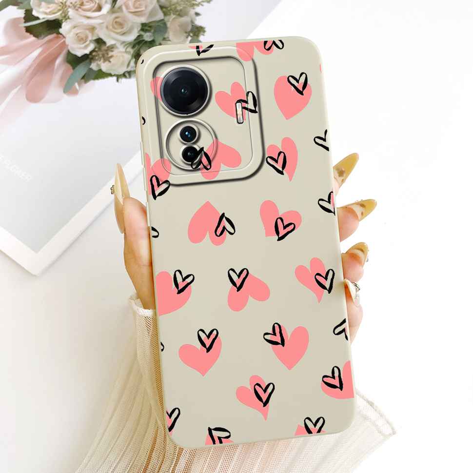 For vivo S15e 5G V2190A Case Colorful Painted Flowers Silicone Cover For Vivo S15e VIVO S15E 5G 6.44" Full Protection Bumper