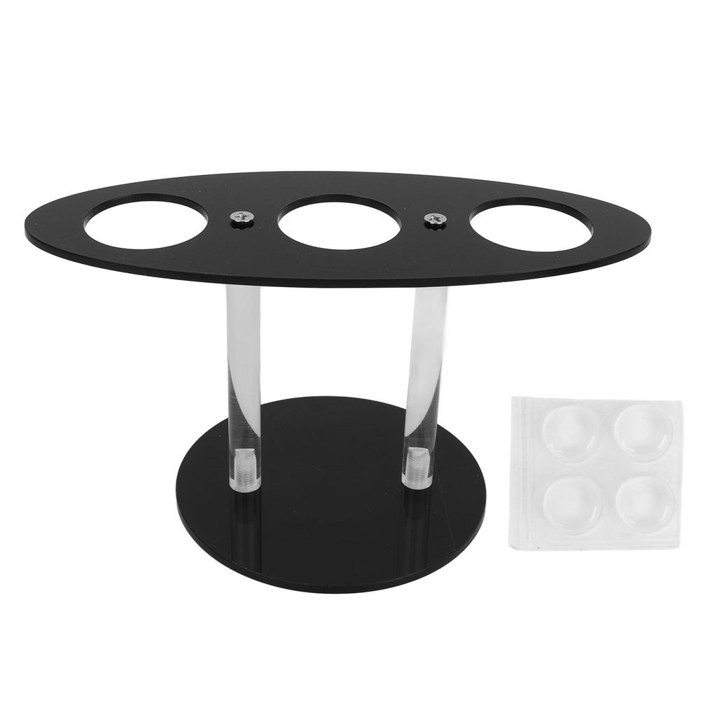 Ice Cream Cone Holder Stand Acrylic 3 Holes Hand Roll Sushi Display Stand for Party Wedding